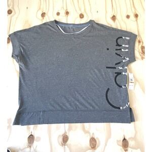 Calvin Klein Performance Womens Pull Over  Shirt Size Plus Size 3X Gray